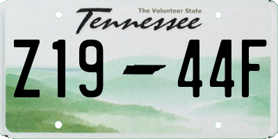 TN license plate Z1944F