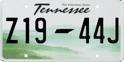 TN license plate Z1944J
