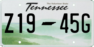 TN license plate Z1945G