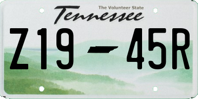 TN license plate Z1945R