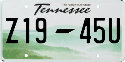 TN license plate Z1945U