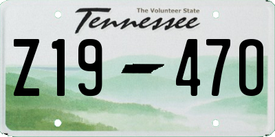 TN license plate Z1947O