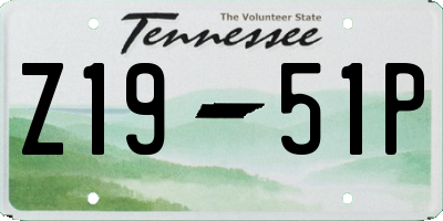 TN license plate Z1951P