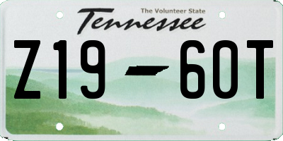 TN license plate Z1960T