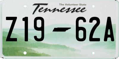 TN license plate Z1962A