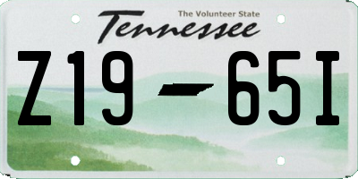 TN license plate Z1965I