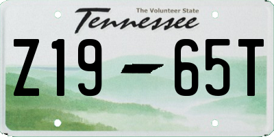 TN license plate Z1965T