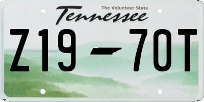 TN license plate Z1970T