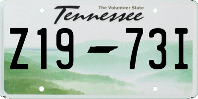 TN license plate Z1973I