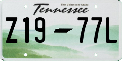 TN license plate Z1977L