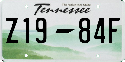 TN license plate Z1984F
