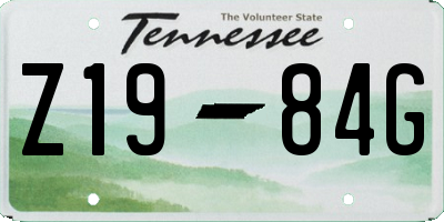 TN license plate Z1984G