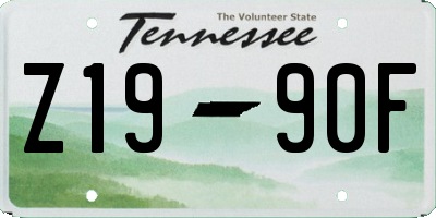 TN license plate Z1990F