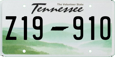 TN license plate Z1991O