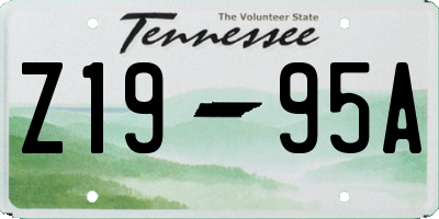 TN license plate Z1995A