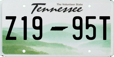 TN license plate Z1995T