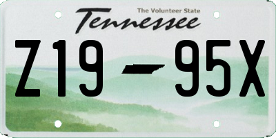TN license plate Z1995X