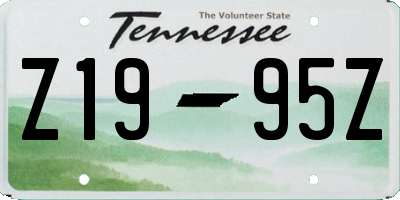 TN license plate Z1995Z