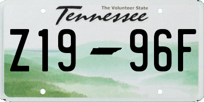 TN license plate Z1996F