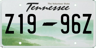 TN license plate Z1996Z