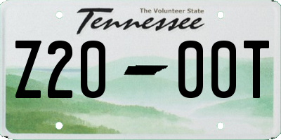 TN license plate Z2000T