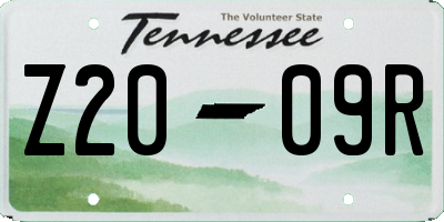 TN license plate Z2009R