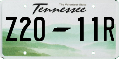 TN license plate Z2011R