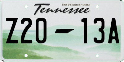 TN license plate Z2013A