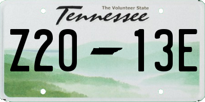TN license plate Z2013E
