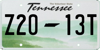 TN license plate Z2013T