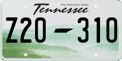 TN license plate Z2031O