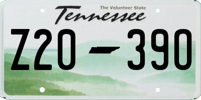 TN license plate Z2039O