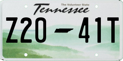 TN license plate Z2041T