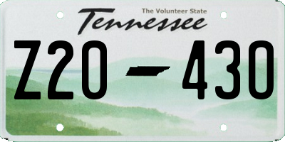 TN license plate Z2043O