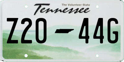 TN license plate Z2044G
