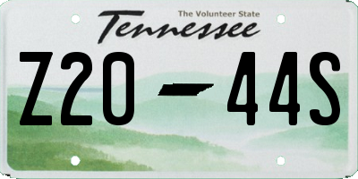 TN license plate Z2044S
