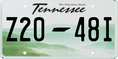 TN license plate Z2048I
