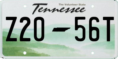 TN license plate Z2056T