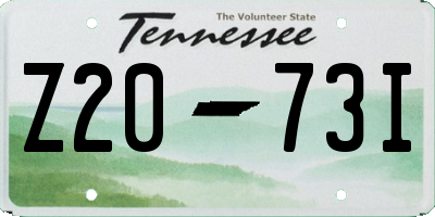 TN license plate Z2073I