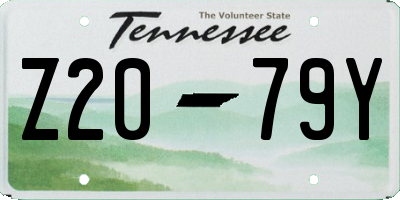 TN license plate Z2079Y