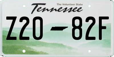 TN license plate Z2082F