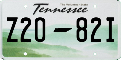 TN license plate Z2082I