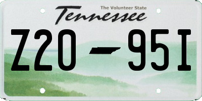 TN license plate Z2095I
