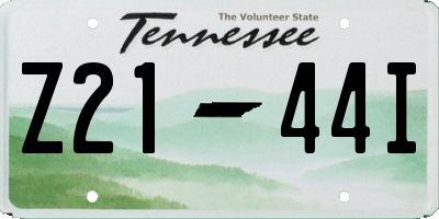 TN license plate Z2144I