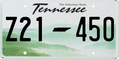 TN license plate Z2145O