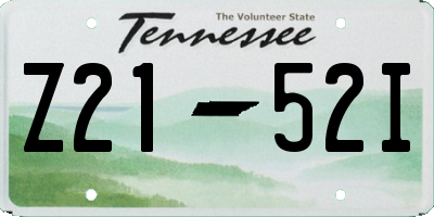 TN license plate Z2152I