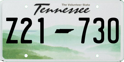 TN license plate Z2173O