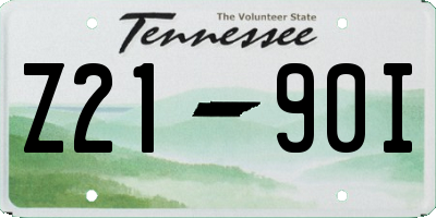 TN license plate Z2190I