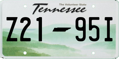 TN license plate Z2195I