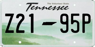 TN license plate Z2195P